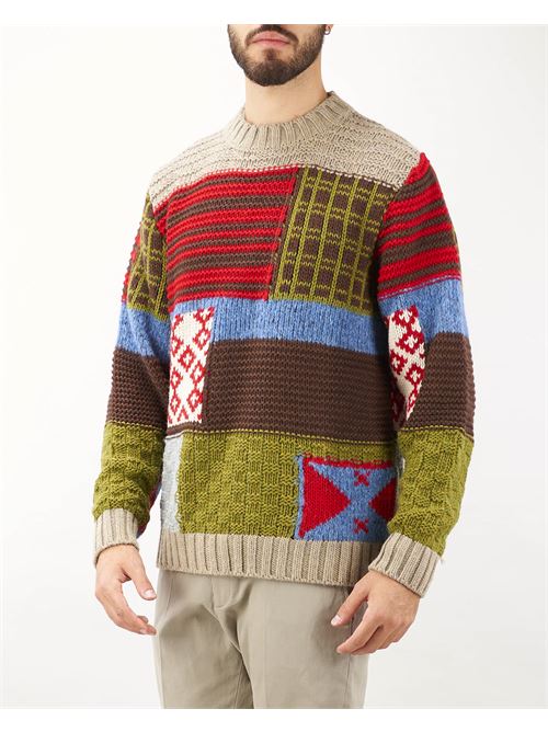 Wool blend patch sweater I'm Brian I'M BRIAN | Sweater | MA302128